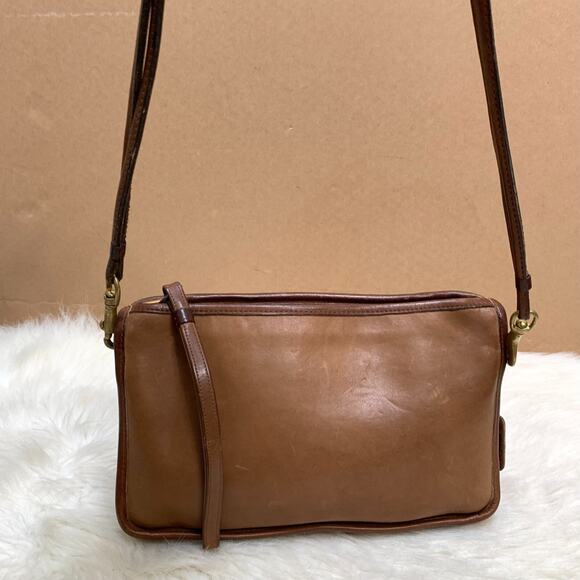 COACH Vintage NY Brown Leather 3-way BASIC BAG Clutch Wristlet Shoulder Bag 9455 - Picture 2 of 16